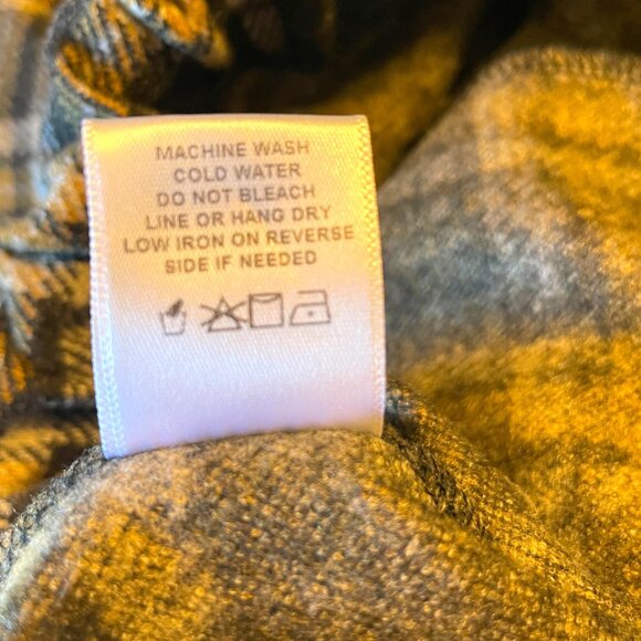 RENEE C Flannel Pants Joggers XL Elastic Waist and Leg Pocket Cabincore EUC - Picture 9 of 10